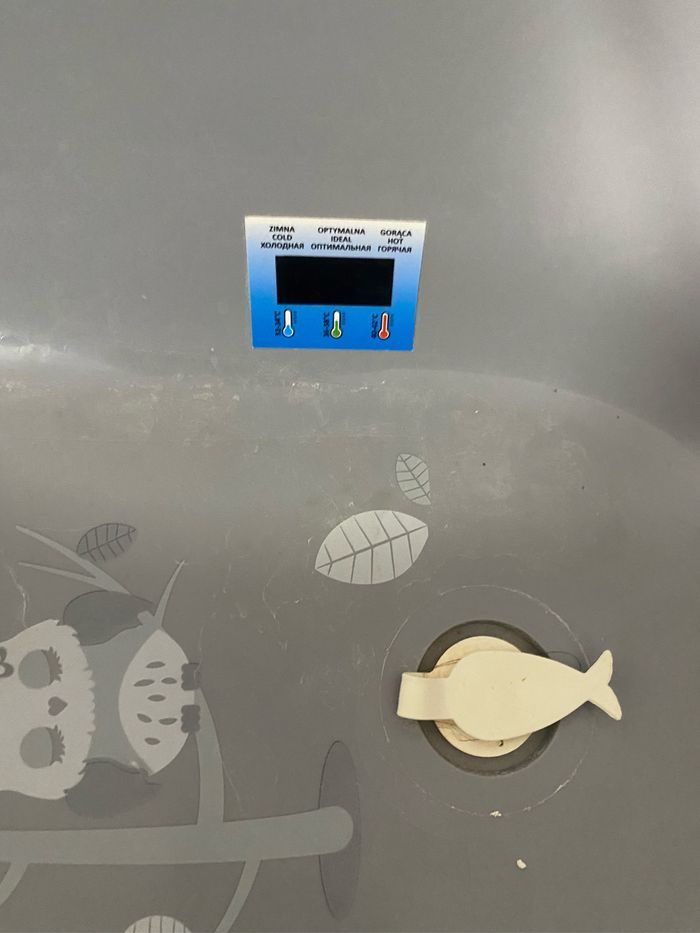 Baignoire sur pied avec thermomètre - photo numéro 2