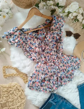 Haut fleuri H&M taille 34