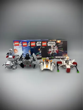 Lot LEGO Star Wars Microfighters 75075, 75128, 75072 et 75074 - Complet avec Notice