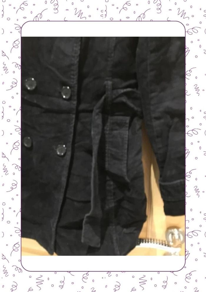 Manteau en velours noir Jennyfer - photo numéro 3