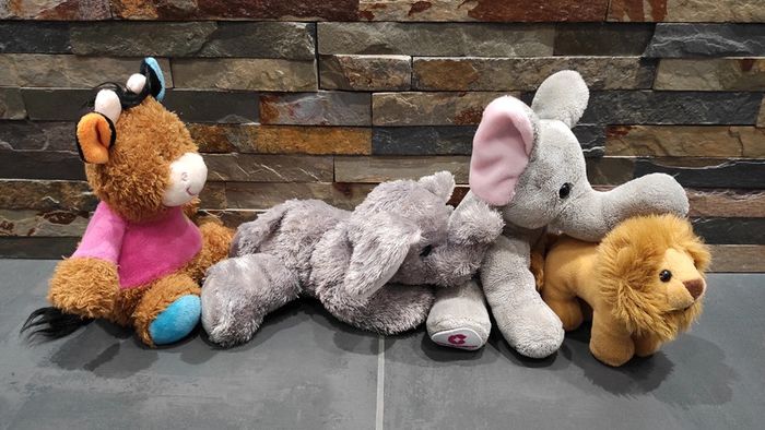 Lot de 4 peluches animaux - photo numéro 2