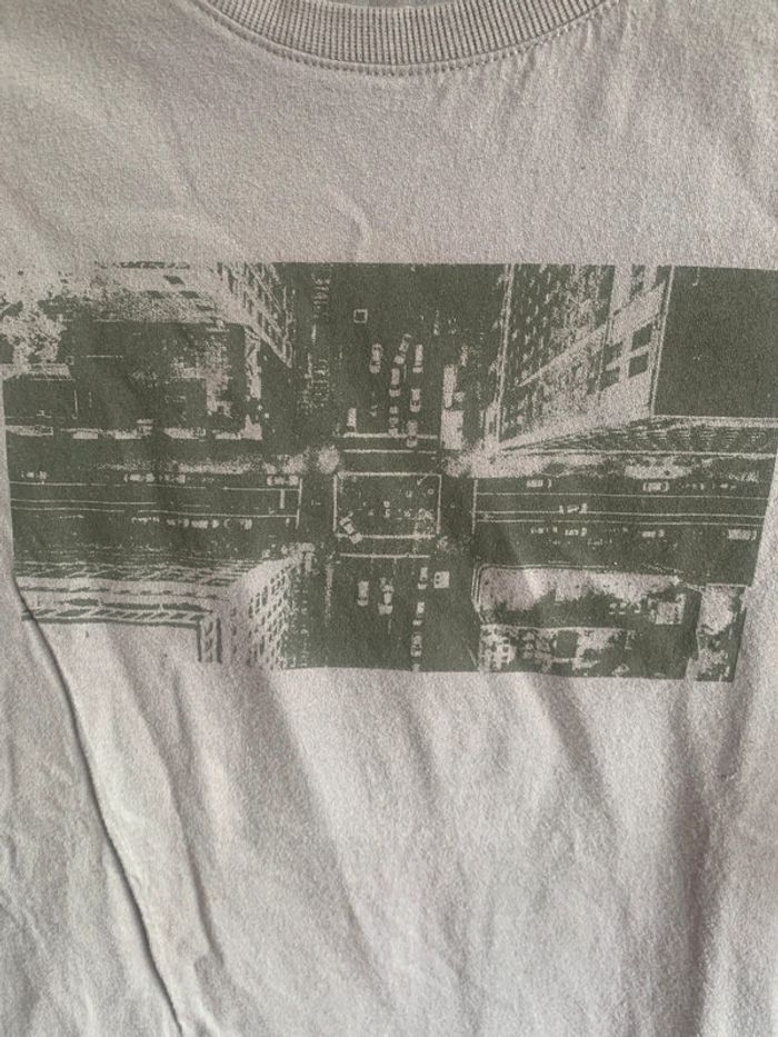 Tee Shirt maillot manches longues kaki imprimé 12 ans - photo numéro 2