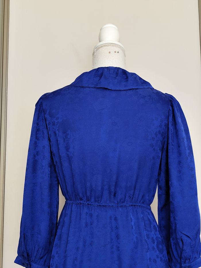 Robe Claudie Pierlot taille 36 bleu dur toutes saisons - photo numéro 7