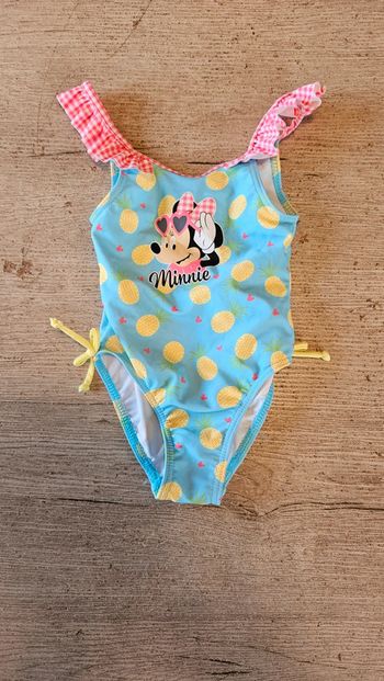 Maillot de bain 1 pièce fille, Disney Baby, avec Minnie, neuf, 24 mois