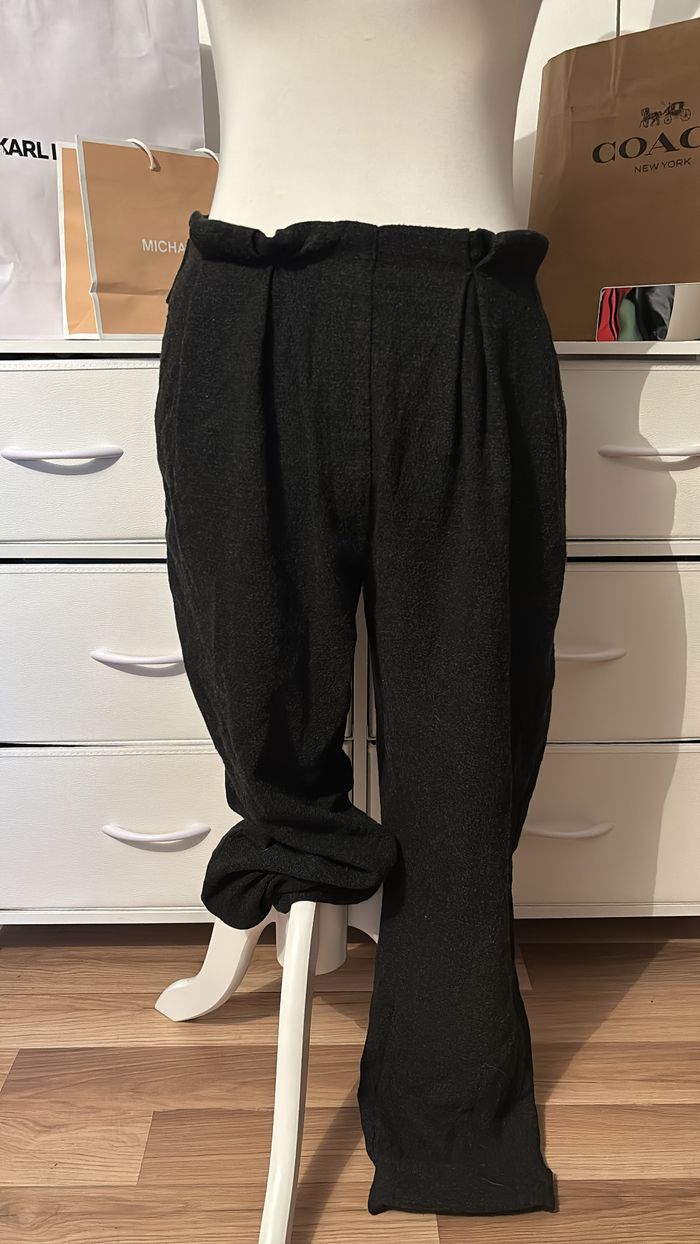 Pantalon noir élégant avec ceinture Zara T36 - photo numéro 2