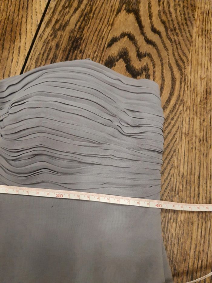 Robe de soirée gris clair Lautinel taille 4 (L) - photo numéro 12