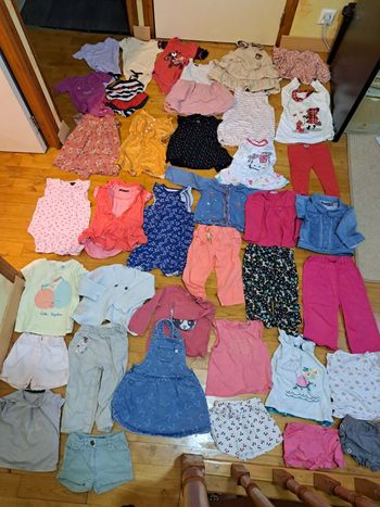 Lot vêtements printemps été fille 18 mois et plusieurs 2 ans 