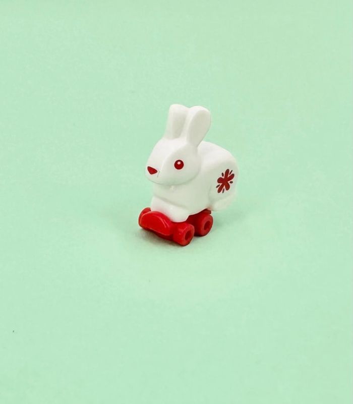 Lego Animaux Nouvel An Chinois : Lapin à la Fleur rouge en roller - NEUF - photo numéro 2