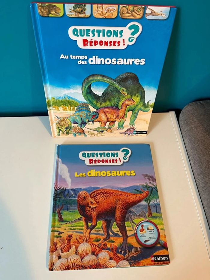 2 livres questions réponses les dinosaures