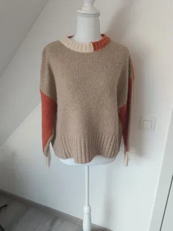 Pull oversize exquiss's Paris color block  Taille unique