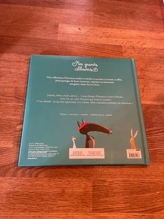 Livre couverture molletonné Mes grands Albums Le loup qui apprivoisait ses émotions - photo numéro 3