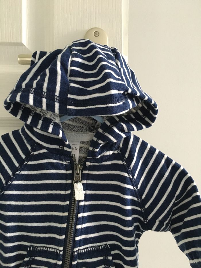 Sweat à capuche zippé garçon 6 mois Carters - photo numéro 5