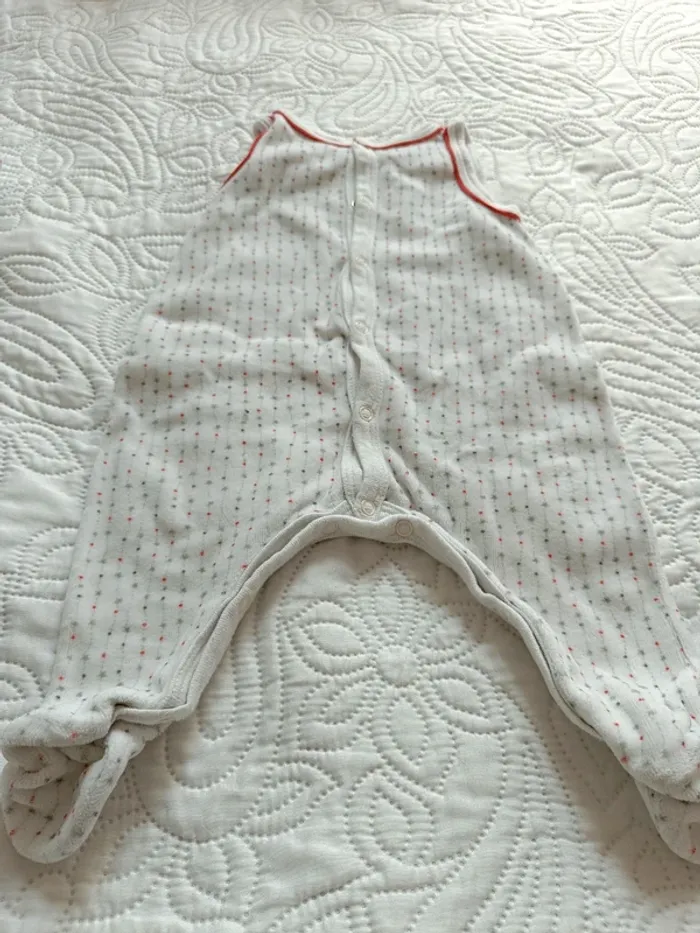 Ensemble grenouillère et gilet Petit Bateau 1 mois - photo numéro 6
