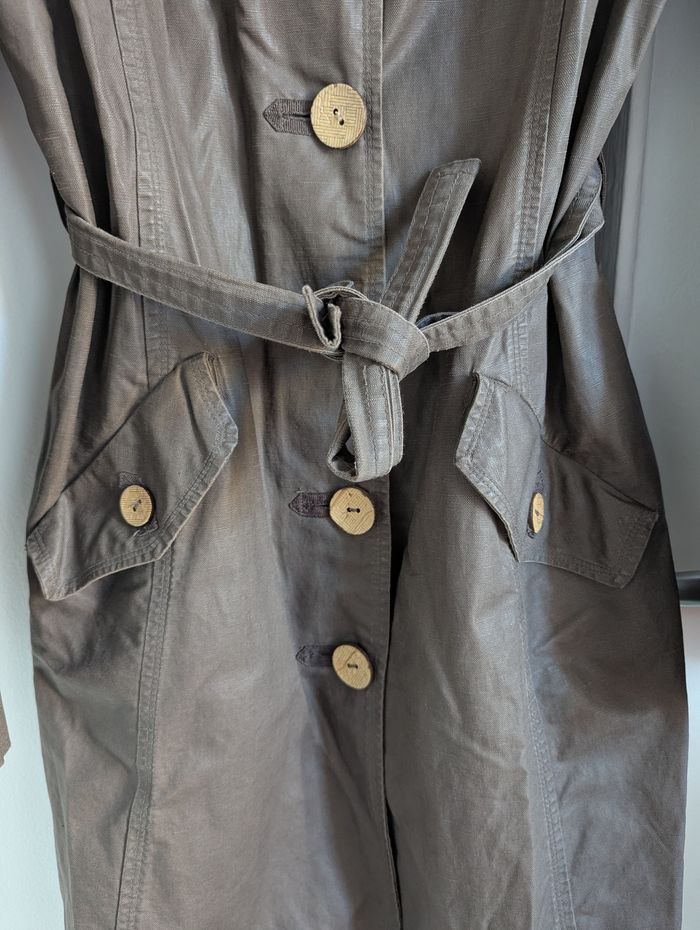 Trench manteau marron taille 40 - photo numéro 4