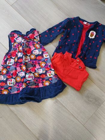 Ensemble fille 9/12 mois