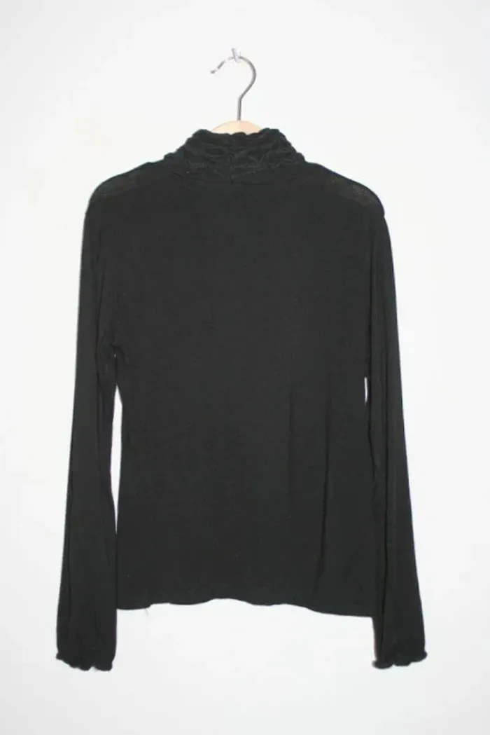 Sous pull lycra noir, taille 12 ans - photo numéro 4