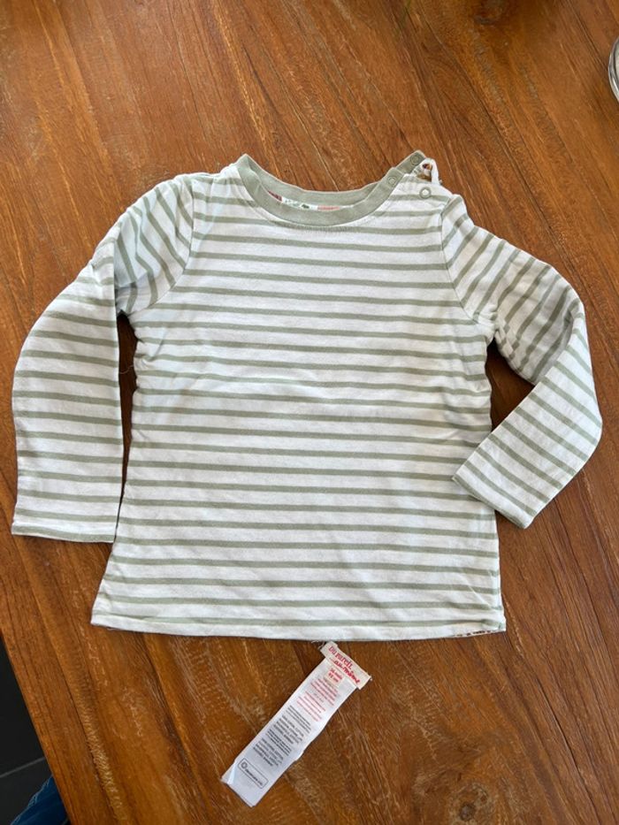 T shirt manches longues jungle réversible DPAM 36 mois - photo numéro 2