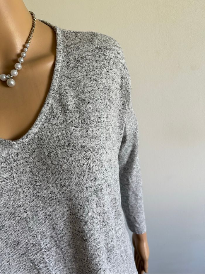 Pull court gris à manches longues Only taille XS TBE - photo numéro 4