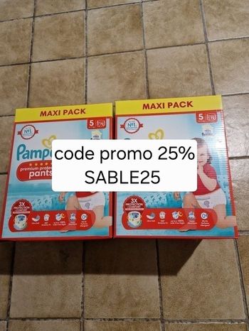144 couches culotte Pampers premium protection taille 5