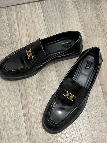 Mocassin noir femme Zara 
