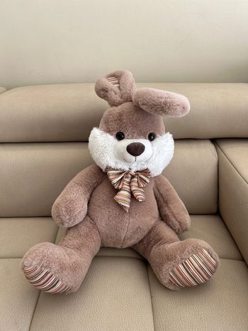 Peluche lapin 50cm nicotoy
