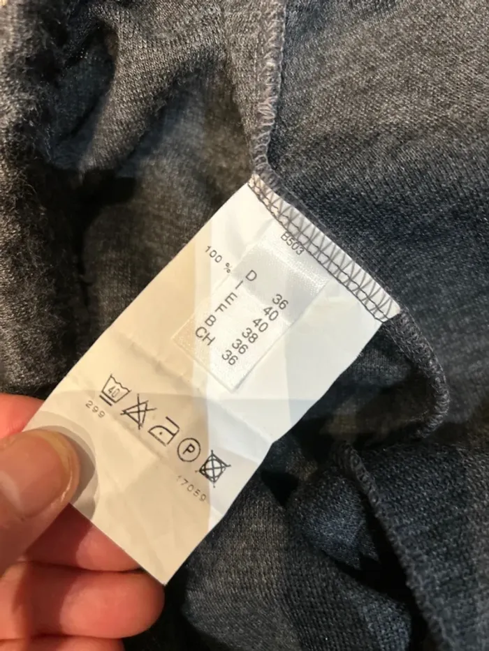 Pantalon gris taille élastique - photo numéro 3