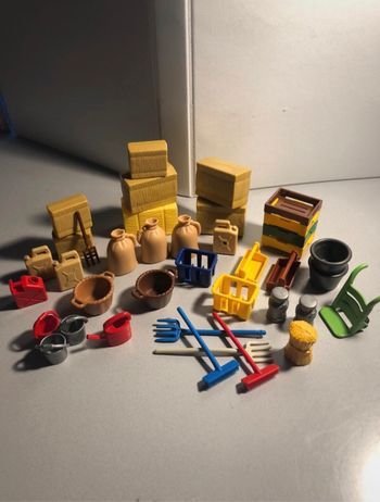 Lot accessoires playmobil thème ferme, centre équestre