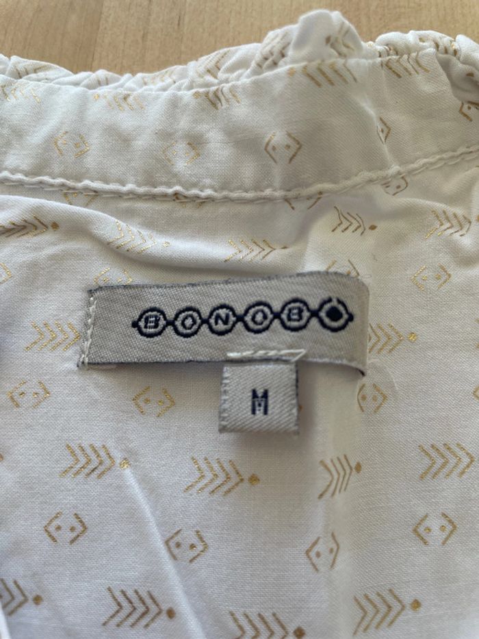 Débardeur blanc avec motif doré Bonobo taille M - photo numéro 2