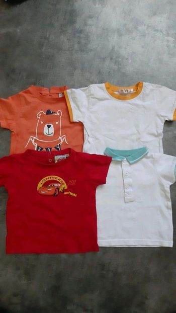 Lot de 4 t-shirts manches courtes garçon