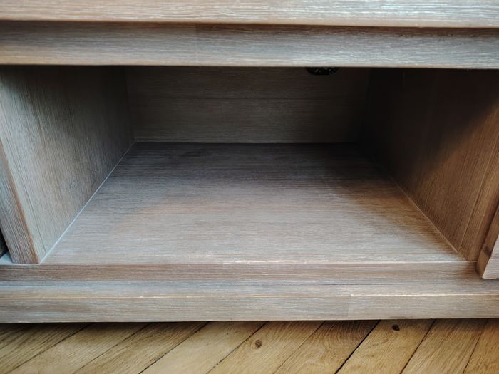 Meuble TV H&H Acacia massif - photo numéro 3