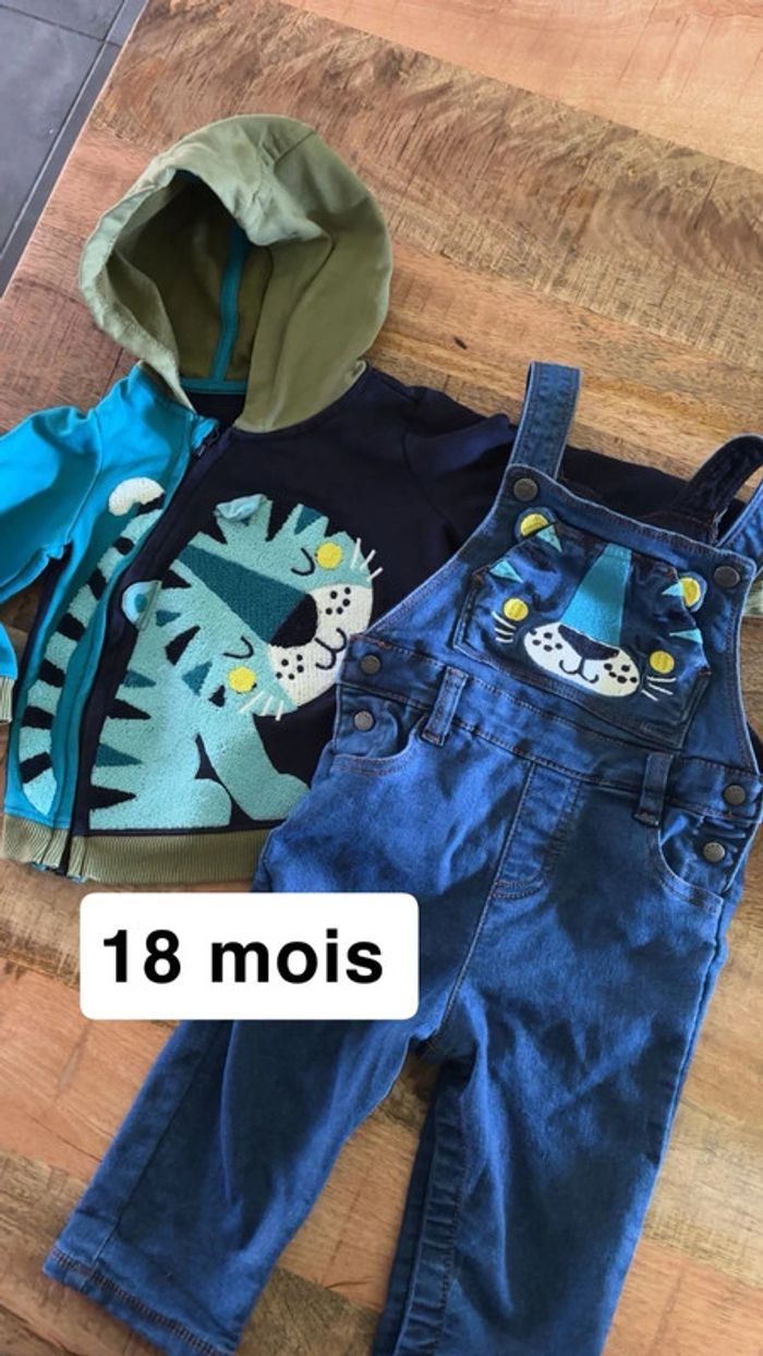 Ensemble salopette + veste