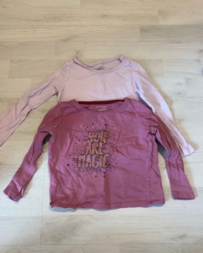 Lot deux t-shirt manches longues