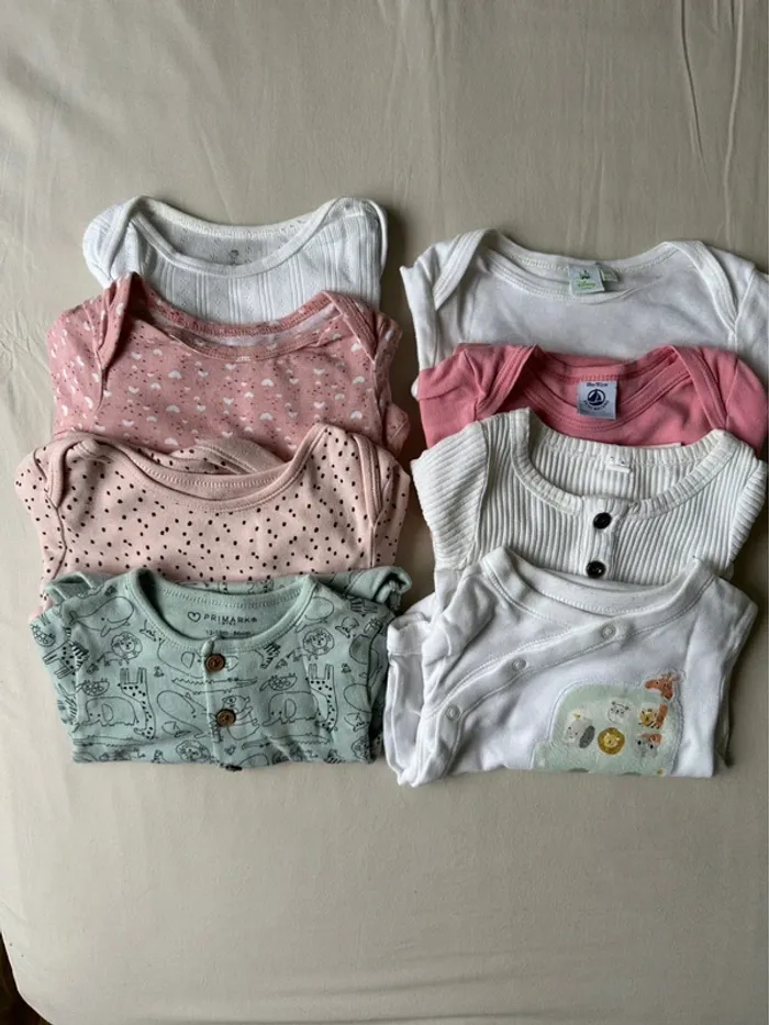 Lot de 8 bodies manches longues