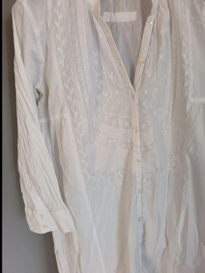 Belle robe en coton blanche - photo numéro 2