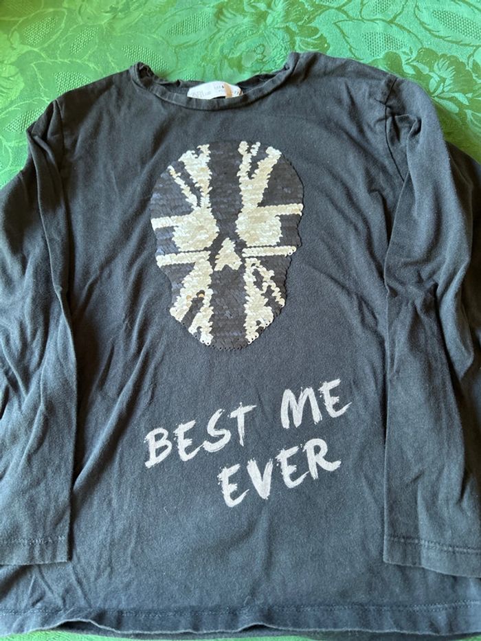 T-shirt sequins réversibles 6 ans Zara - photo numéro 2
