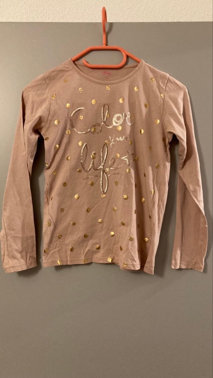 Lot de 3 T-shirts fille 12 ans (taille plutôt 10 ans) - photo numéro 4