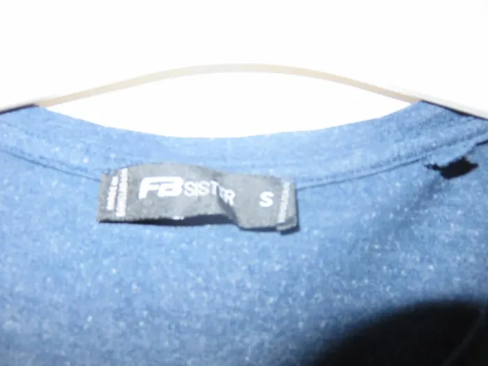 T-shirt bleu FB Sister Taille S - photo numéro 4