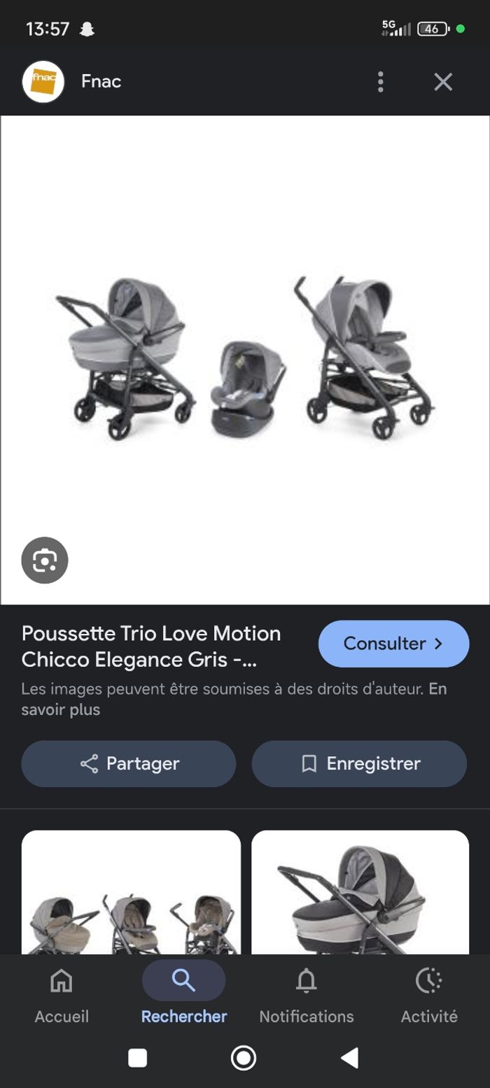 Pousette trio - photo numéro 2