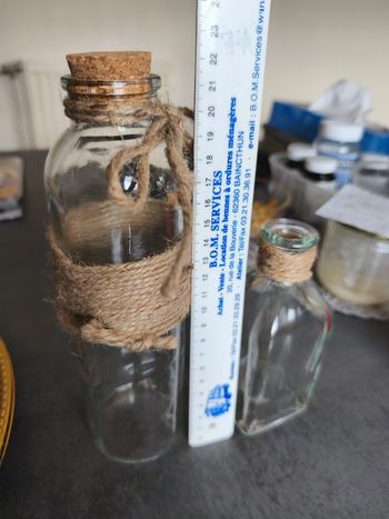 Bouteilles en verre décoration 
