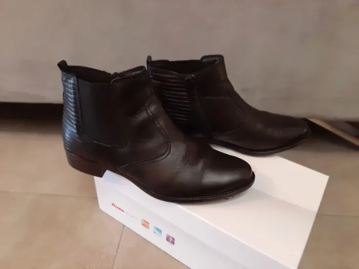 Bottines noir femme à zip taille 36 - photo numéro 5