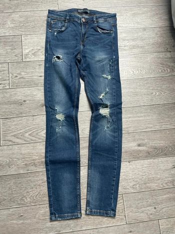 Jean Zara 36 Skinny / taille basse Trou