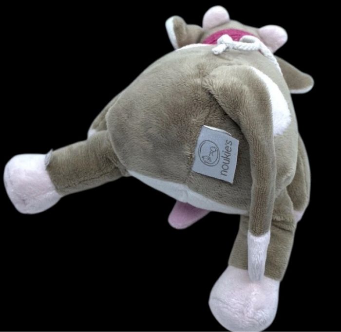 ❤️Doudou Peluche Musical NOUKIE'S Noukies Vache Rose Beige Marron Lune - photo numéro 4