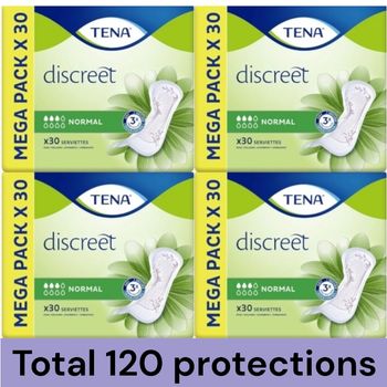 4 packs TENA Discreet