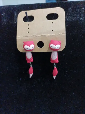 Boucles d'oreilles renard