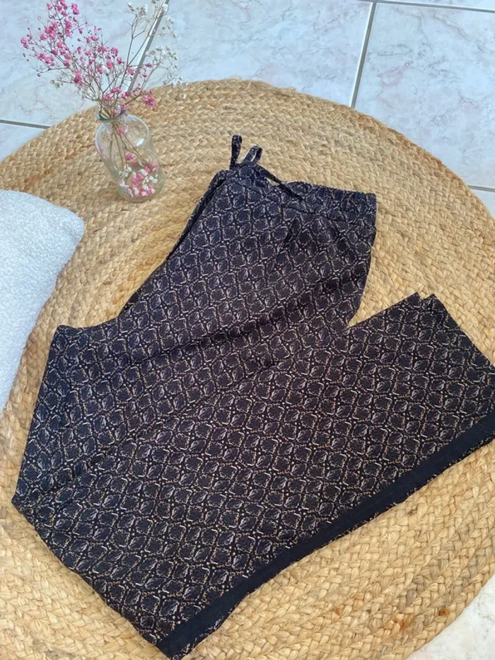 Pantalon effet python léger