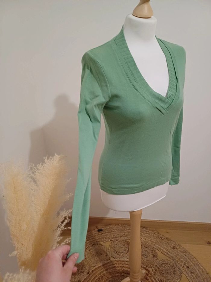 Pull léger vert clair Xanaka taille S 36 - photo numéro 4
