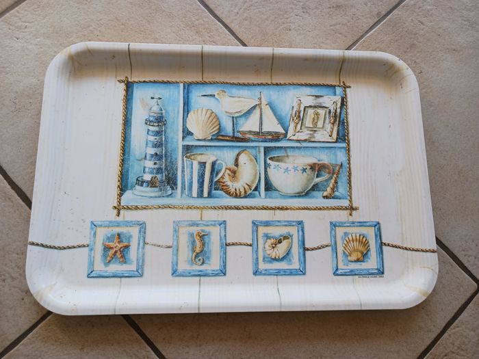 plateau imprimé 46 x 30 cm (micros taches mineures)