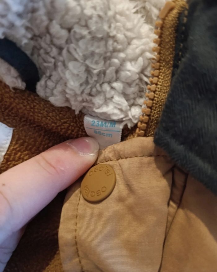 Manteau épais hiver bicolore 23 mois - photo numéro 3