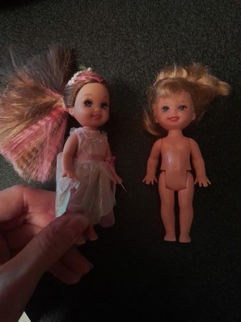 Lot de 2 mini poupées rares cotées 94 barbie magic of pegasus