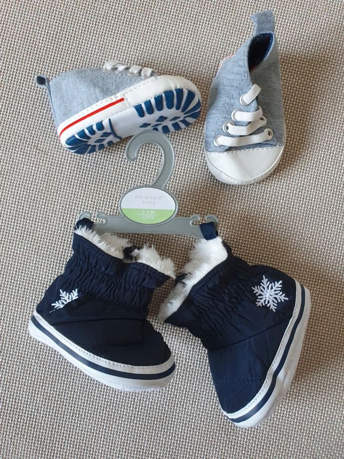 Lot de chaussures et bottes fourrées bébé